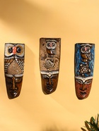 Маска настенная «Абориген Сова», 30 см, дерево, МИКС - фото 809242096