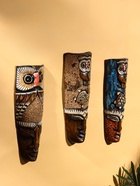 Маска настенная «Абориген Сова», 30 см, дерево, МИКС - фото 809242098