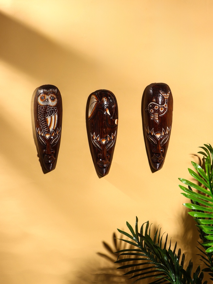 Маска «Абориген», 30.5 см, дерево, МИКС