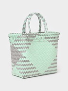 Сумка плетёная, 30×15×35 см, пластик, чёрно-зелёная - фото 809242118 Сумка плетёная, 30×15×35 см, пластик, чёрно-зелёная - фото 809242118