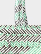 Сумка плетёная, 30×15×35 см, пластик, чёрно-зелёная - фото 809242119 Сумка плетёная, 30×15×35 см, пластик, чёрно-зелёная - фото 809242119