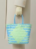 Сумка плетёная, 30×10×33 см, пластик, голубая - Фото 2