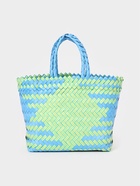 Сумка плетёная, 30×10×33 см, пластик, голубая - Фото 3