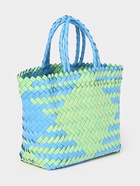 Сумка плетёная, 30×10×33 см, пластик, голубая - Фото 4