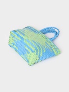 Сумка плетёная, 30×10×33 см, пластик, голубая - фото 59844642