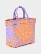 Сумка плетёная, 20×10×30 см, пластик, сиренево-жёлтая - фото 809242139 Сумка плетёная, 20×10×30 см, пластик, сиренево-жёлтая - фото 809242139