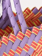 Сумка плетёная, 20×10×30 см, пластик, сиренево-жёлтая - фото 809242140 Сумка плетёная, 20×10×30 см, пластик, сиренево-жёлтая - фото 809242140