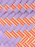 Сумка плетёная, 20×10×30 см, пластик, сиренево-жёлтая - фото 809283077 Сумка плетёная, 20×10×30 см, пластик, сиренево-жёлтая - фото 809283077