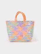 Сумка плетёная, 20×10×30 см, пластик, разноцветная - фото 59844649