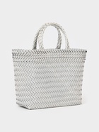 Сумка плетёная, 30×15×35 см, пластик, белая с чёрным - Фото 4