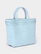 Сумка плетёная, 30×15×35 см, пластик, бело-голубая - фото 809242164 Сумка плетёная, 30×15×35 см, пластик, бело-голубая - фото 809242164