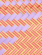 Сумка плетёная, 30×10×30 см, пластик, сиренево-жёлтая - фото 58041635 Сумка плетёная, 30×10×30 см, пластик, сиренево-жёлтая - фото 58041635