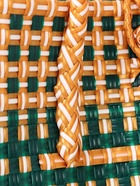 Сумка плетёная, 40×20×55 см, пластик, зелёно-бежевая - фото 809242186 Сумка плетёная, 40×20×55 см, пластик, зелёно-бежевая - фото 809242186