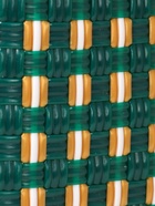 Сумка плетёная, 40×20×55 см, пластик, зелёно-бежевая - фото 809283096 Сумка плетёная, 40×20×55 см, пластик, зелёно-бежевая - фото 809283096