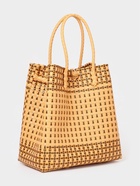 Сумка плетёная, 40×20×55 см, пластик, бежевая - фото 809242191 Сумка плетёная, 40×20×55 см, пластик, бежевая - фото 809242191