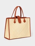 Сумка плетёная на застёжке из пандана, 41×16×50 см, бежево-коричневая - фото 809242197 Сумка плетёная на застёжке из пандана, 41×16×50 см, бежево-коричневая - фото 809242197