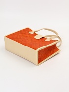 Сумка плетёная на застёжке из пандана, 35×12×40 см, бежево-оранжевая - фото 809242218 Сумка плетёная на застёжке из пандана, 35×12×40 см, бежево-оранжевая - фото 809242218