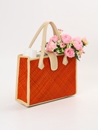 Сумка плетёная на застёжке из пандана, 35×12×40 см, бежево-оранжевая - фото 809242216 Сумка плетёная на застёжке из пандана, 35×12×40 см, бежево-оранжевая - фото 809242216