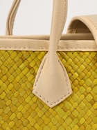 Сумка плетёная на застёжке из пандана, 35×12×40 см, жёлтая - фото 809199885