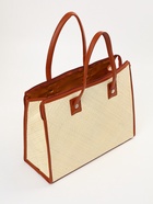 Сумка плетёная на молнии из пандана, 41×16×50 см, бежево-коричневая - фото 809184172 Сумка плетёная на молнии из пандана, 41×16×50 см, бежево-коричневая - фото 809184172