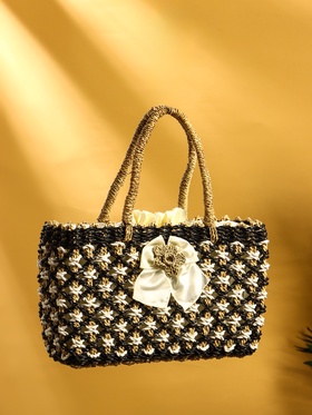 Сумка плетёная «София», из сиграсса, 33×10×38 см