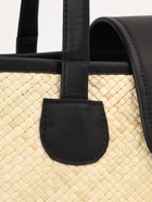 Сумка плетёная на застёжке из пандана, 41×16×50 см, бежево-чёрная - фото 809184235 Сумка плетёная на застёжке из пандана, 41×16×50 см, бежево-чёрная - фото 809184235