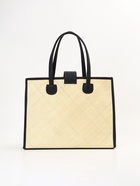 Сумка плетёная на застёжке из пандана, 41×16×50 см, бежево-чёрная - фото 809242289 Сумка плетёная на застёжке из пандана, 41×16×50 см, бежево-чёрная - фото 809242289