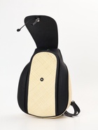 Сумка - рюкзак из бамбука, 25×14×37 см, плетёная, бежево-чёрная - фото 58041781 Сумка - рюкзак из бамбука, 25×14×37 см, плетёная, бежево-чёрная - фото 58041781