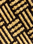 Сумка плетёная из пандана, 22×14×35 см, бежево-коричневая - Фото 6