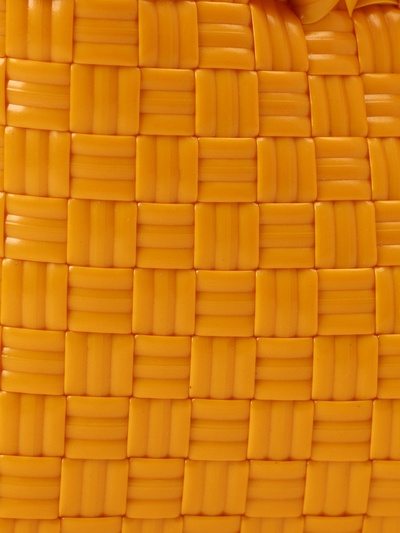 Сумка плетёная пластиковая, 23×11×30 см, жёлтая