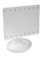Зеркало KZ-06, подсветка, настольное, 26.5×16×12 см, 16 диодов, сенсорная кнопка, белое - Фото 5