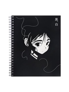 Компл тетр из 3шт 96л кл на гребне Аниме.ч/б Девочка, обл мел карт, офсет (10296901) - фото 53888370