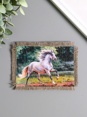 Магнит на холодильник, панно «Свиток. Энергия и красота коня», 10.5?15.5 см (комплект 2 шт)