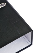 УЦЕНКА Папка-регистратор А4 75 мм черная, мет.уголок, карман, собран - Фото 1