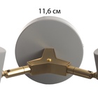 УЦЕНКА Бра «Виталия» 2хЕ27 40 Вт серый 18×12×38 см - Фото 7