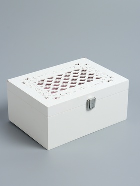 {{photo.Alt || photo.Description || 'УЦЕНКА Шкатулка для украшений «Белоснежная», дерево, 22×16×10 см'}}