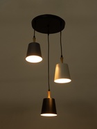 УЦЕНКА Светильник 2705/3 E27 40 Вт черный-белый-серый 30×30×13-90 см - Фото 11