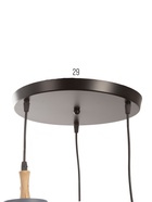 УЦЕНКА Светильник 2705/3 E27 40 Вт черный-белый-серый 30×30×13-90 см - Фото 12