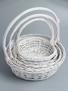 УЦЕНКА Набор корзин, 5 шт., 41/52×17/50, 36/46×15/45, 30/39×13/40, 25/33×11/36, 21/27×10/31 см, ива 4 - Фото 1