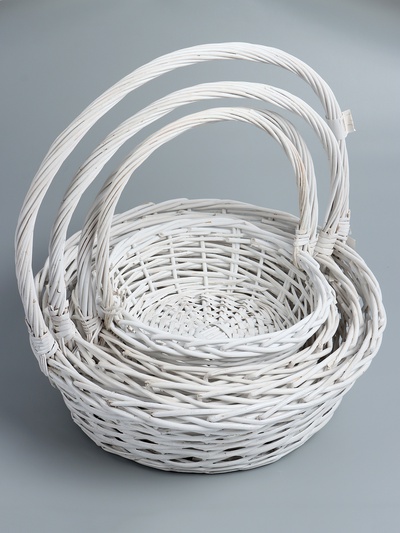 УЦЕНКА Набор корзин, 5 шт., 41/52×17/50, 36/46×15/45, 30/39×13/40, 25/33×11/36, 21/27×10/31 см, ива 4