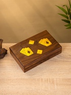 УЦЕНКА Игра настольная 2в1 (кубики + 2 колоды карт) 18×12×4 см, дерево шишам - Фото 10