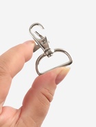 Карабин металлический TEIRA, набор 2 шт., 9.1 г, 4.3×3.1 см/25×3 мм, цвет серебряный - Фото 5