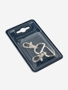 Карабин металлический TEIRA, набор 2 шт., 9.1 г, 4.3×3.1 см/25×3 мм, цвет серебряный - Фото 8