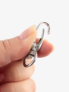 Карабин металлический TEIRA, набор 2 шт.,7.9 г 4.5×1.5 см/12×2 мм, цвет серебряный - Фото 5