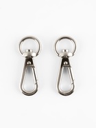 Карабин металлический TEIRA, набор 2 шт.,6.2 г 4.2×1.6 см/12×2 мм, цвет серебряный - Фото 4