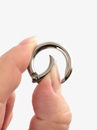 Кольцо карабин металлический TEIRA, набор 2 шт., 7 г, d=20/28 мм, s=4 мм, цвет серебряный - Фото 5