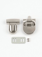 Застёжка для сумки TEIRA, металлическая, 19.5 г, 3.3×2.5 см, цвет серебряный - Фото 4