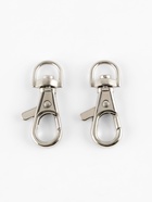 Карабин металлический TEIRA, набор 2 шт., 6.7 г, 3.8×1.3 см/9×2 мм, цвет серебряный - Фото 4