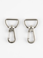 Карабин металлический TEIRA, набор 2 шт., 6.9 г, 4.1×2.5 см/20×2.5 мм, цвет серебряный - Фото 4