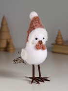 Фигурка «Белая птичка в колпаке и бабочке на веточке ели», 5.3×9.5×14 см - Фото 2